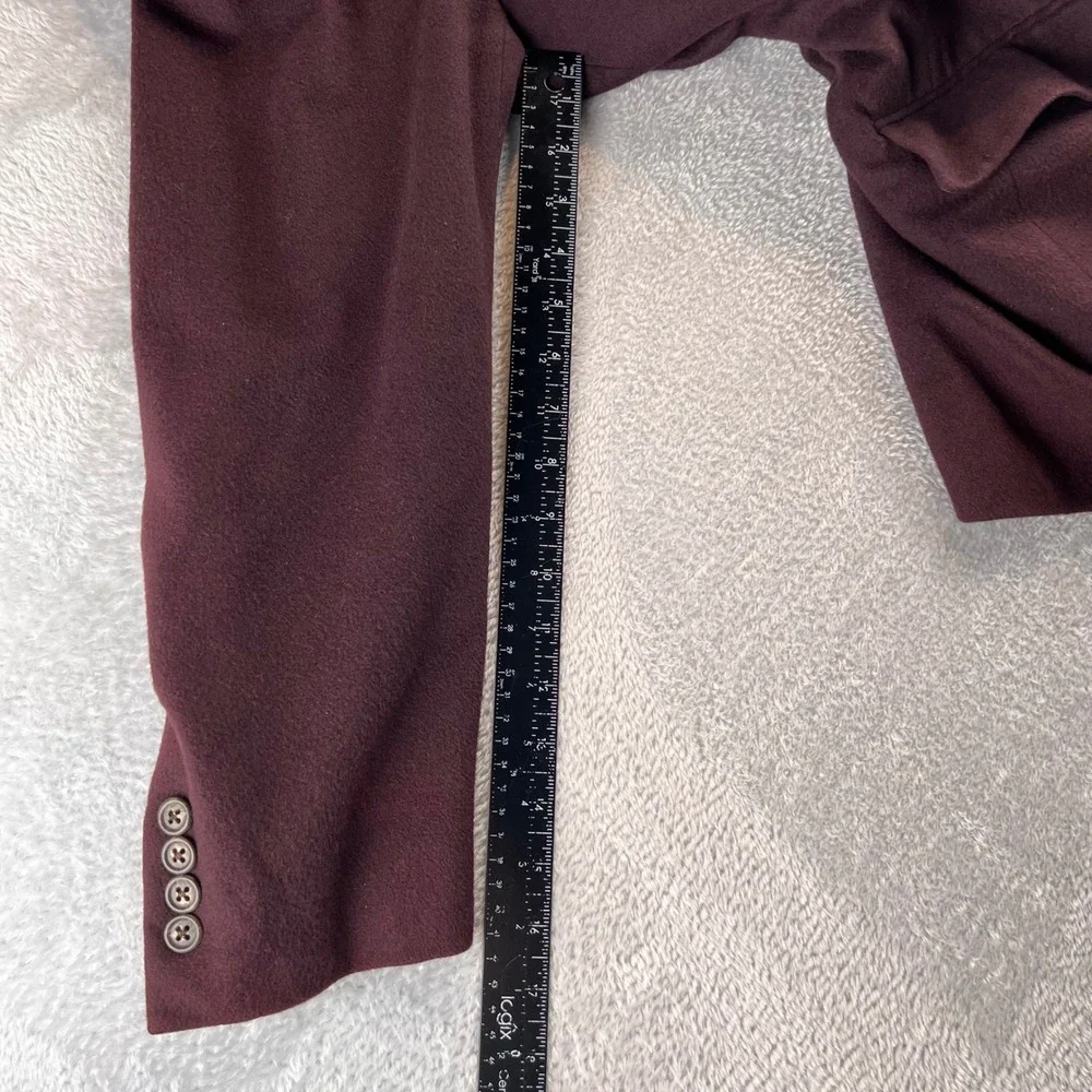 Bobby Jones Mens 44 Reg 100% Cashmere Blazer Burgundy Wine Sport Coat USA Made
